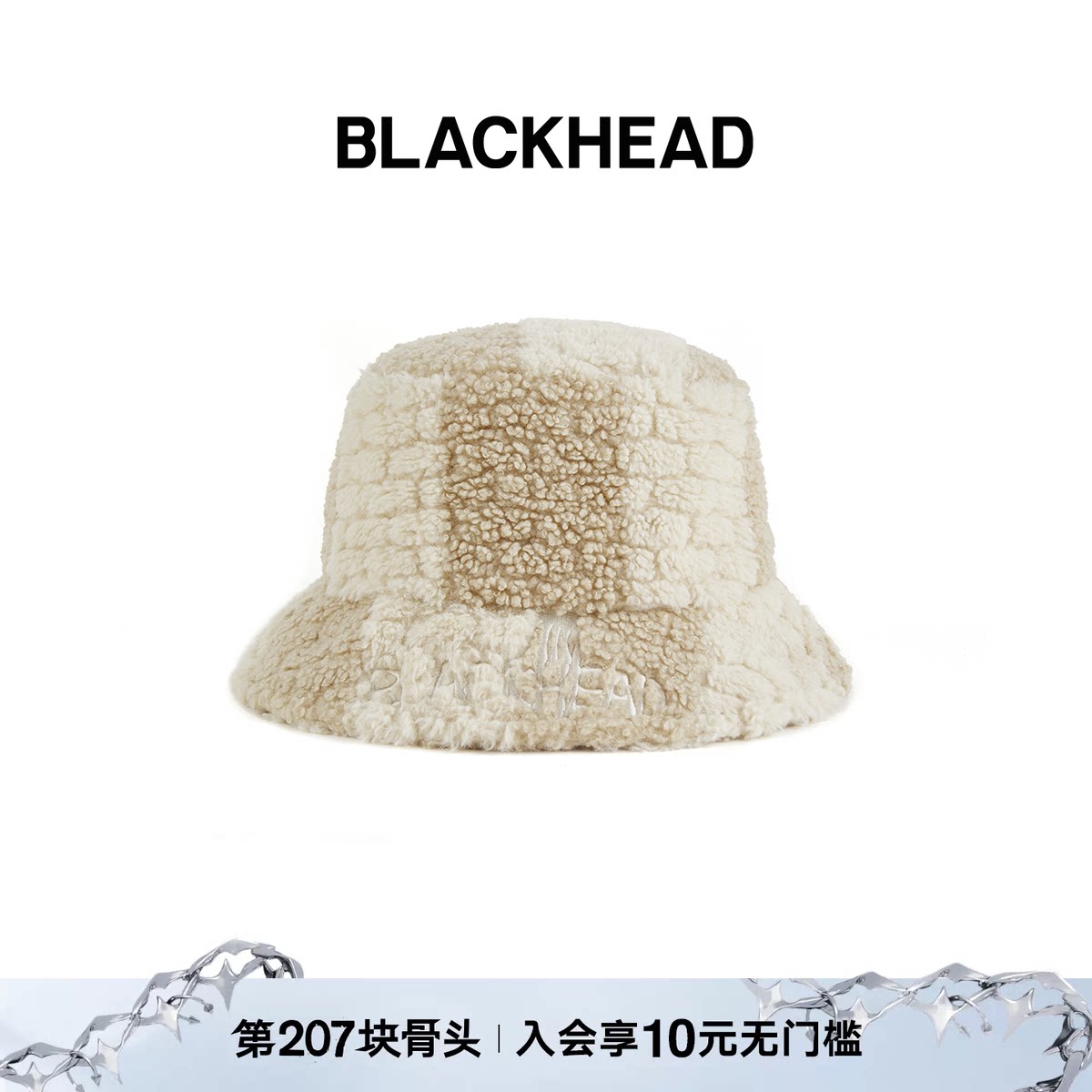 BLACKHEADlogo刺绣渔夫帽图片
