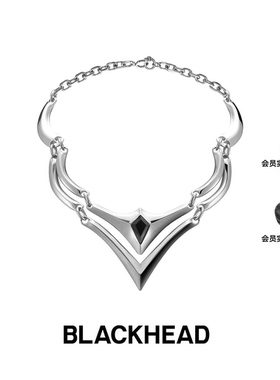 【严浩翔同款】BLACKHEAD/黑头新月骑士系列骑士盔甲双层项链
