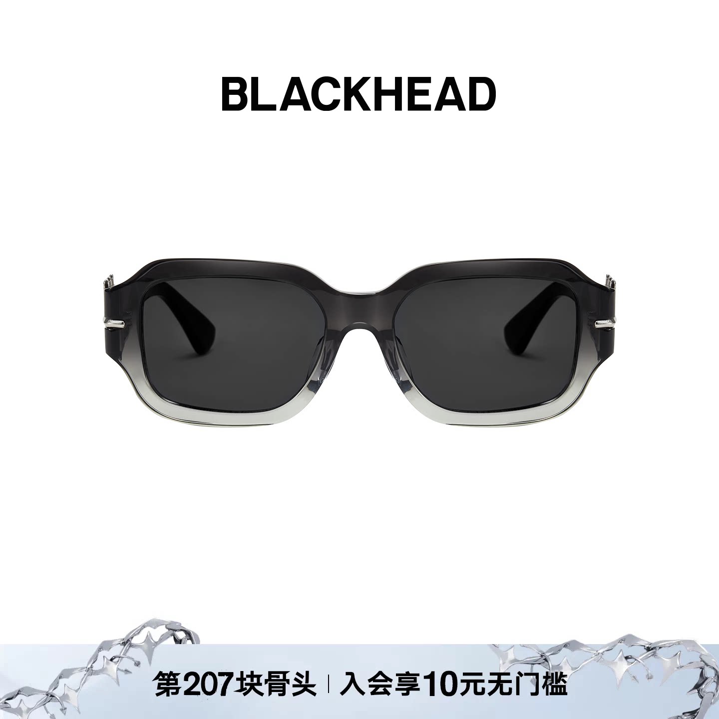 BLACKHEAD联名窄框墨镜图片