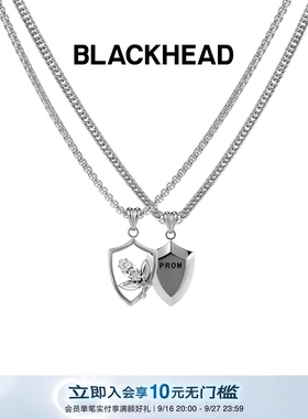 【力丸同款】BLACKHEAD/黑头出逃舞会系列舞会徽章吊牌项链简约新