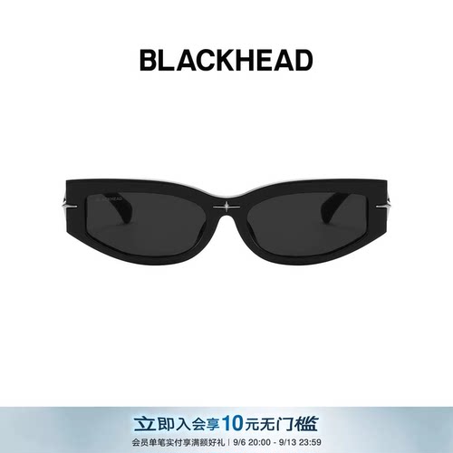 【檀健次同款】BLACKHEAD/黑头原创设计猫眼芒星装饰墨镜防紫外线