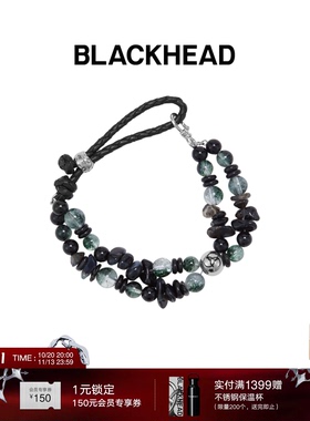 BLACKHEAD/黑头绿幽灵双层抽拉串珠手链新款简约个性朋克男女