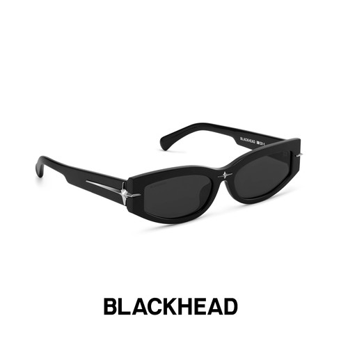 【檀健次同款】BLACKHEAD/黑头猫眼芒星装饰墨镜欧美款防紫外线