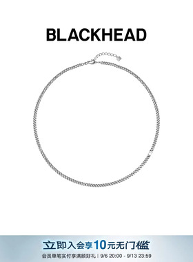 BLACKHEAD/黑头S925银古巴链/叁蛇环十字链/珍珠项链/银珠项链/
