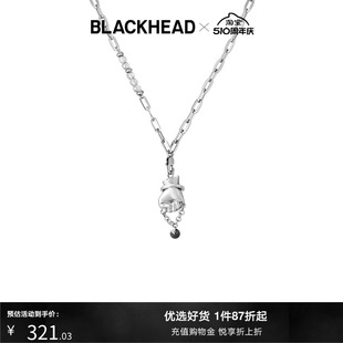 黑头拳头温感变色吊坠项链情侣女士饰品男生张云雷同款 BLACKHEAD