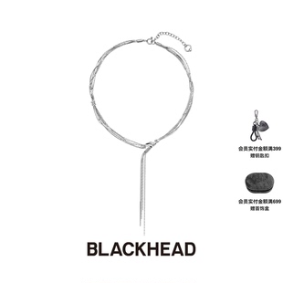 【张凌赫同款】BLACKHEAD/黑头新月骑士系列守护铃流苏项链马原创