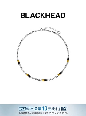 【庞博同款】BLACKHEAD/黑头黑胶浪潮系列渐变手工项链个性设计