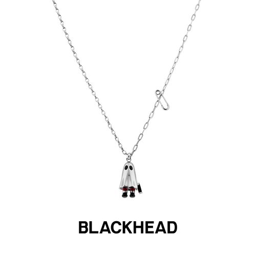 情侣项链blackhead吊坠甜酷