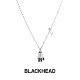 BLACKHEAD 黑头钛钢项链情侣款 吊坠配饰设计万圣节项链