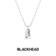个性 黑头钛钢项链情侣新款 BLACKHEAD 吊坠男生潮 刘宇同款