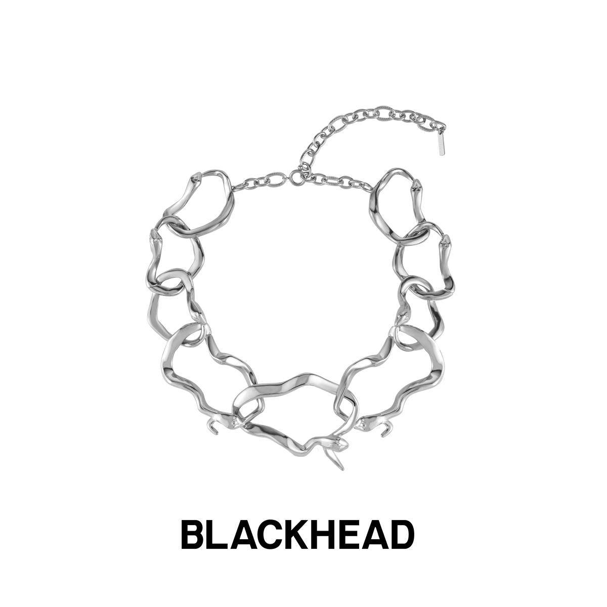 【黄誉博同款】BLACKHEAD/黑头惊蜕系列环形蛇骨项链
