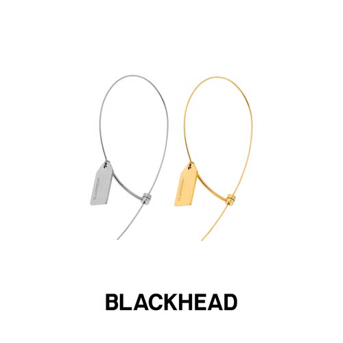 blackhead女耳环耳饰五金标签
