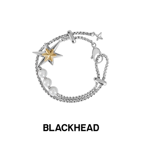 BLACKHEAD星星吊坠手链