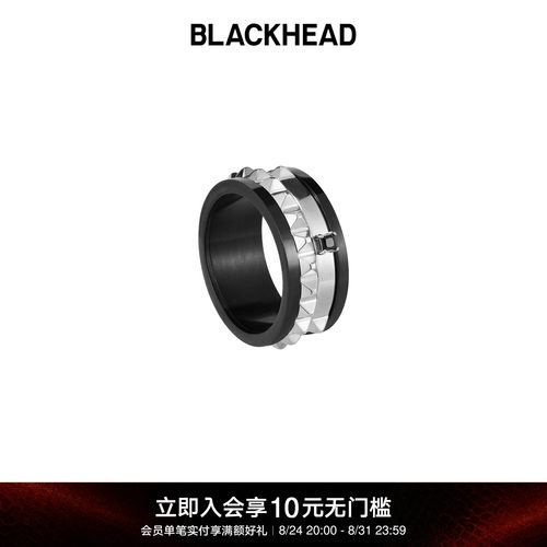 BLACKHEAD朋克失控旋转戒指
