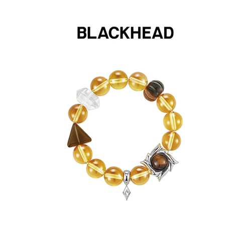 BLACKHEAD流光黄色星光串珠手链