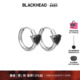 简约原创设计新品 BLACKHEAD 黑头精致爱心耳环个性 送礼礼物520