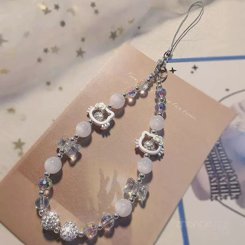 日韩ins风镂空kitty串珠链条韩系少女ccd相机手腕绳水钻奢华,3C数码配件,手机挂件/手机链,淘宝优惠券,粉丝福利购,淘宝优惠卷