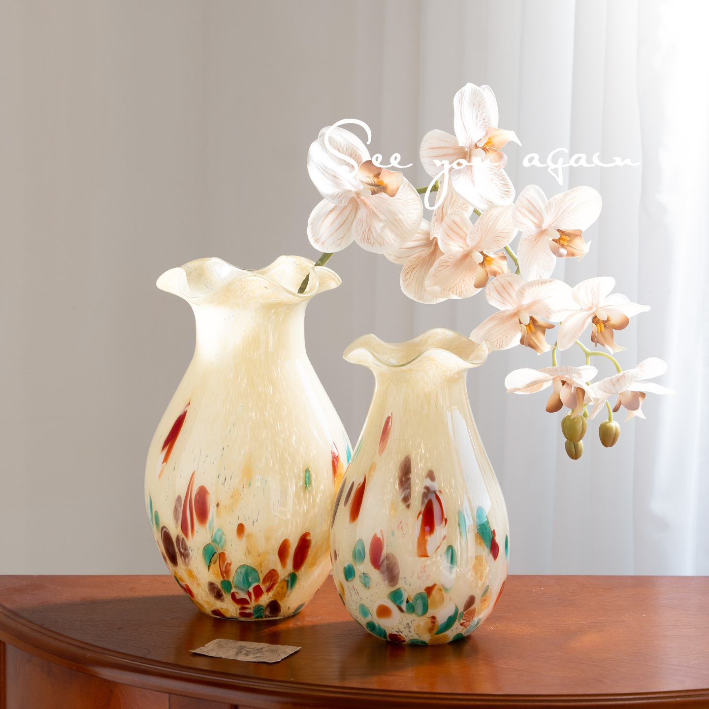 超好看花瓶琉璃水养插花家居装饰