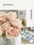 Искусственный цветок розы, свет, роскошные высококачественные искусственные цветы, украшения из искусственных цветов, букет для гостиной, цветочная композиция, украшение стола, сухой