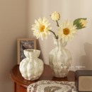 法式 饰 中古侘寂陶瓷花瓶设计感小众客厅鲜花插花摆件高级感复古装