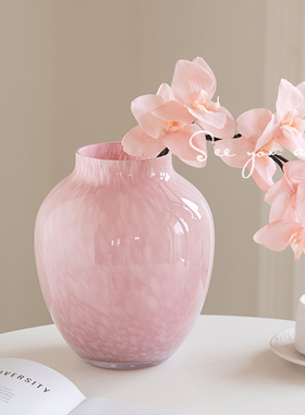 花瓶摆件客厅插花特别好看绝美轻奢高级感ins风鲜花创意大肚装饰