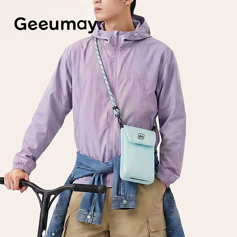 手机包2026新款户外徒步登山斜挎包单肩挂绳折叠包防水轻便通勤包