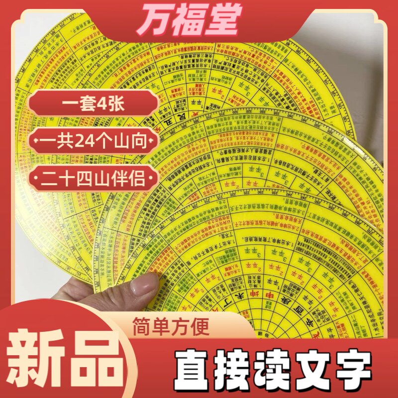万福堂新品罗盘伴侣三合十二长生桌面摆件