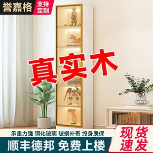 书柜带玻璃门储酒展示柜家用电视边柜可定制置物柜卧室客厅储物柜