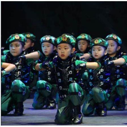 儿童兵娃娃舞蹈表演服小荷风采未来保卫者演出服装幼儿小兵迷彩服