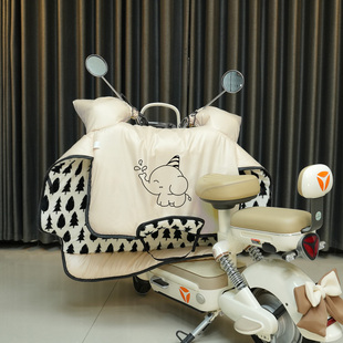 珍暖25年新款 加绒加厚防水防风保暖通用摩托店铺自行车挡风被 冬季