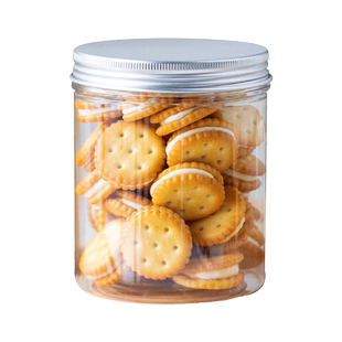 饼干包装盒曲奇盒子透明饼干盒食品密封雪花酥奶枣烘焙包装罐子