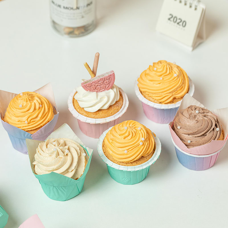 纸杯蛋糕纸杯 耐高温烘焙烤箱专用一次性马芬杯杯子 纸杯蛋糕纸托