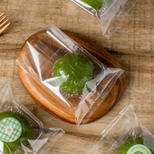 青团独立包装 盒雪媚娘透明打包袋清明果自封机袋卡通贴纸烘焙包装