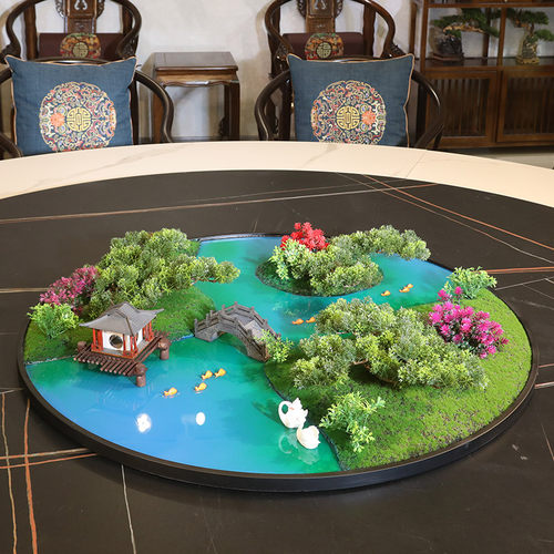 酒店餐桌转盘中间摆件