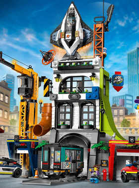 中国积木城市系列60473城市综合指挥塔男孩子拼装玩具儿童礼物