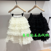 littlemoco专柜正品 26年春款 女童层次感网纱半身裙KBF1SKT001