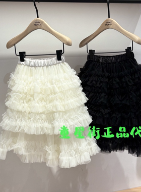 littlemoco专柜正品26年春款女童层次感网纱半身裙KBF1SKT001