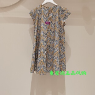 小江南童装国内代购26夏款女童舒适微袖碎花纯棉连衣裙1Q5G10920