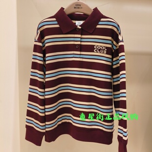 littlemoco国内代购26年秋款男女童条纹长袖T恤POLO衫KBF3TOP003