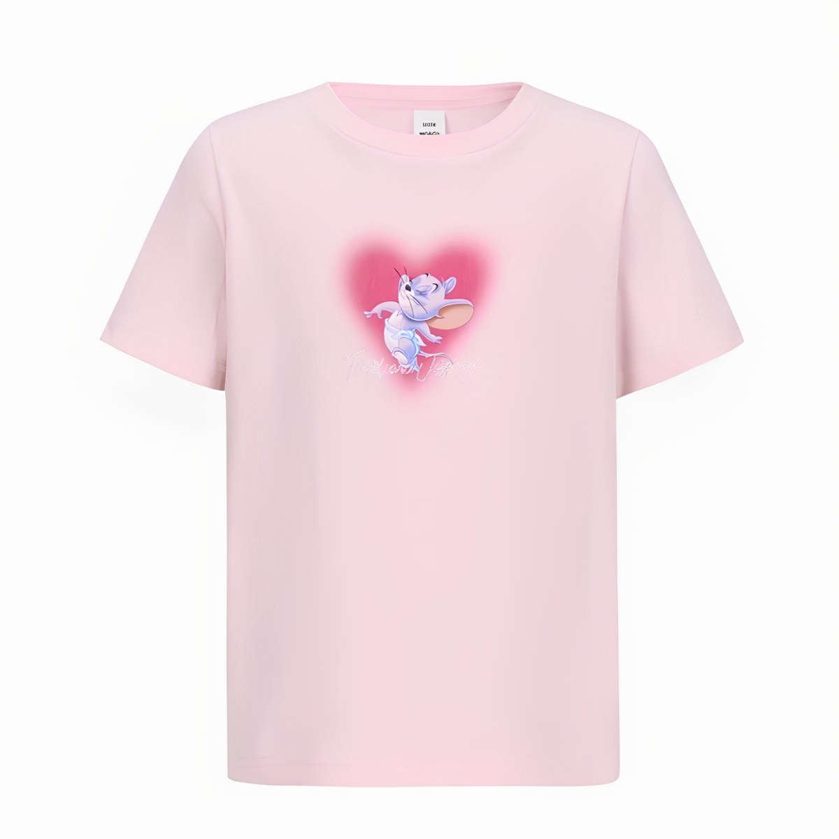 littlemoco专柜正品25年秋女童印花圆领爱心短袖T恤KBE3TEE043