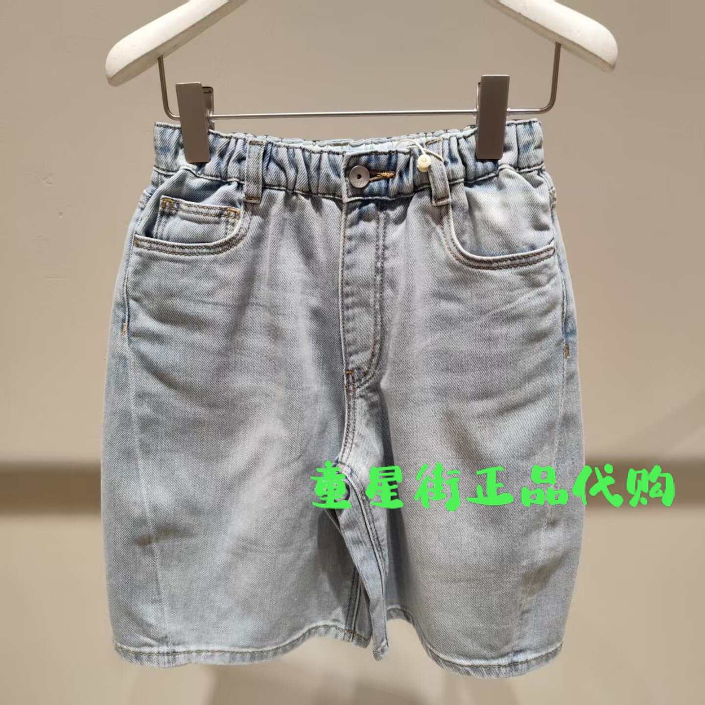 小江南童装商场同款26春款男女童休闲直筒牛仔短裤1Q3E12500