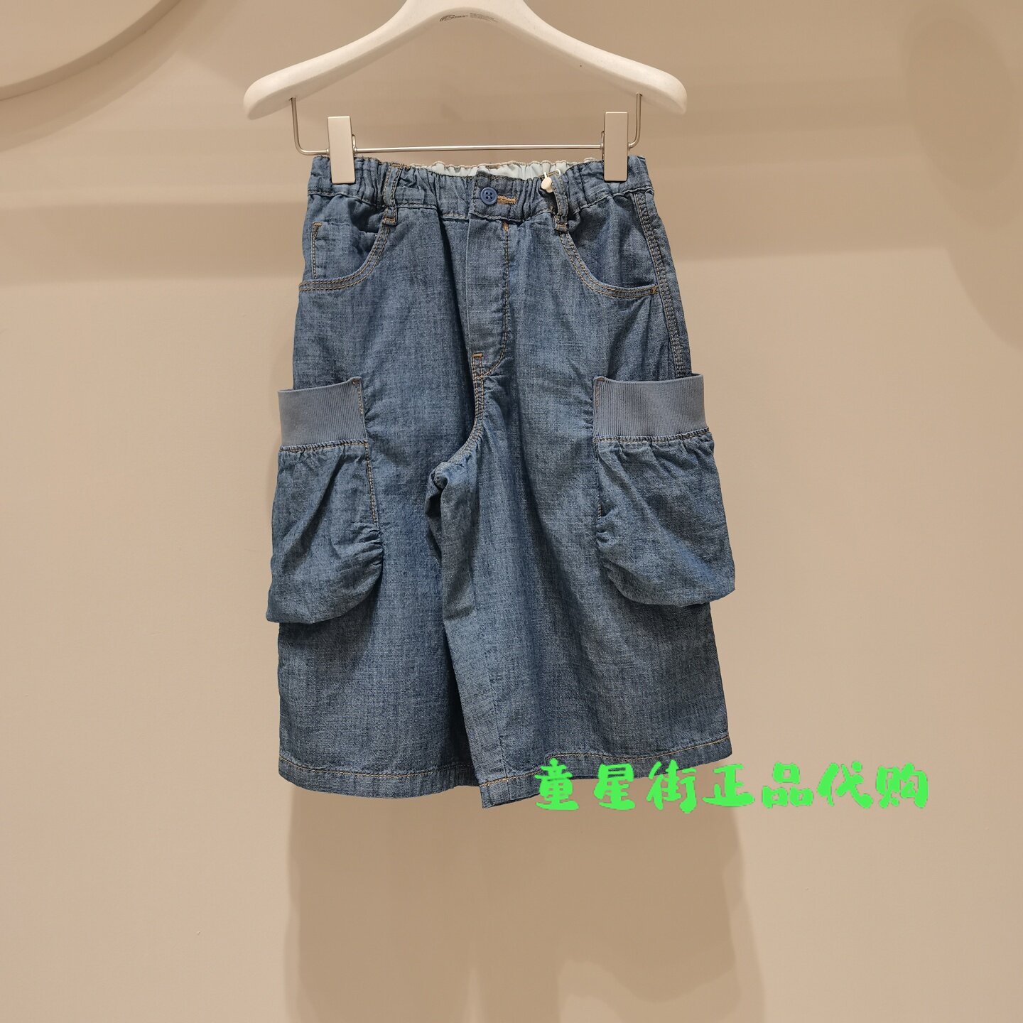 小江南童装国内代购26夏款男女童软牛仔宽松九分裤1Q5E10410