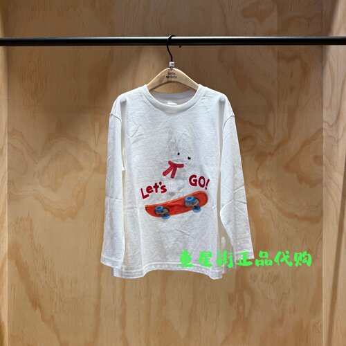 little moco童装正品26年春款男女圆领休闲长袖T恤KBF1TEET01奥