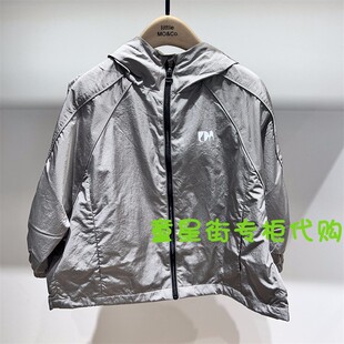 little moco25年春男女童连帽长袖夹克外套KBE1JKT026