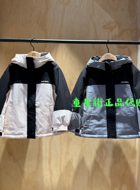 little moco专柜正品25年冬款男女童三防拼接羽绒服KBE4EINT09奥