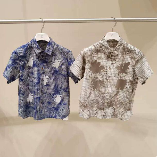 小江南童装国内代购26夏款男童翻领短袖花衬衫1Q5211660