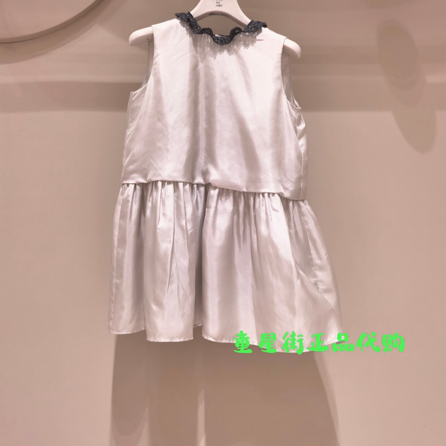 小江南童装国内代购26夏款女童舒适花边无袖连衣裙1Q6G13410