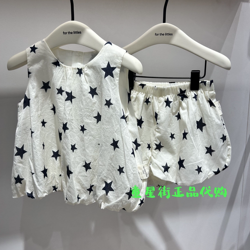 littlemoco国内代购26年夏款婴童款女宝无袖背心短裤KBF2TOPY01
