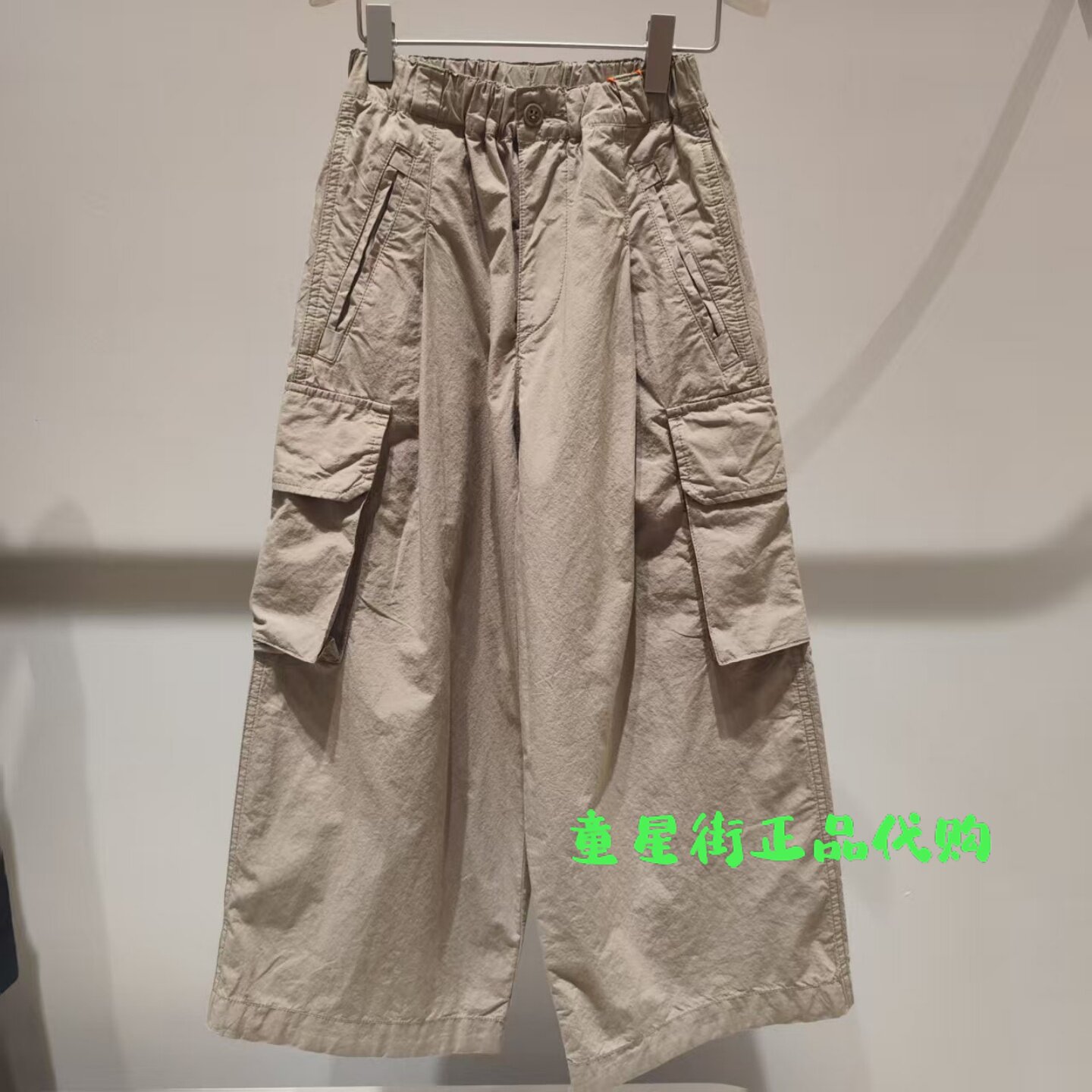 Pomme 蓬马国内代购26夏款男女童休闲工装九分裤长裤AQ4E10560