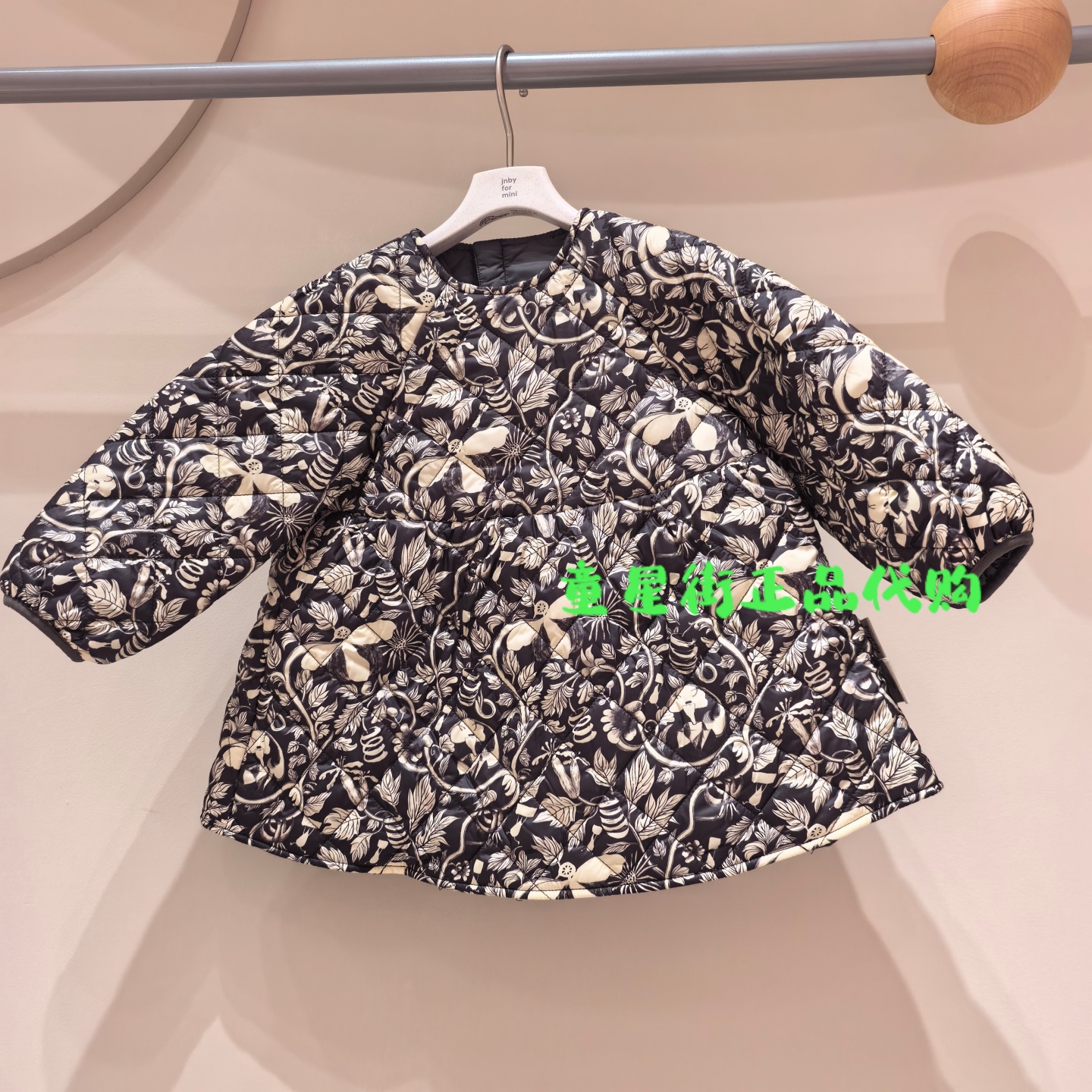 小江南童装国内专柜正品25年冬款婴童款印花夹棉连衣裙YPAG10470